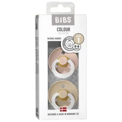 Bibs 2Pk Colour Glow Latex Str. 1, Blush/Vanilla Night