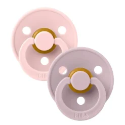 Bibs 2Pk Colour Latex Str.2, Blossom/Dusky Lilac