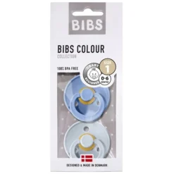 Bibs 2Pk Colour Latex Str. 1, Sky Blue/Baby Blue