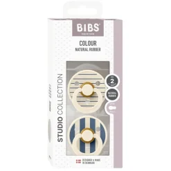 Bibs 2Pk Colour Latex Str.2, Studio Pin/Steel Blue Mix