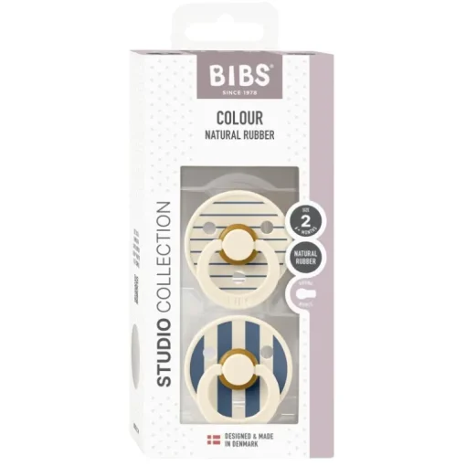 Bibs 2Pk Colour Latex Str.2, Studio Pin/Steel Blue Mix