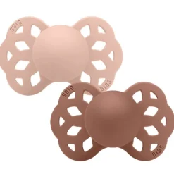 Bibs 2Pk Infinity Silikone Str.2 Blush/Woodchuck