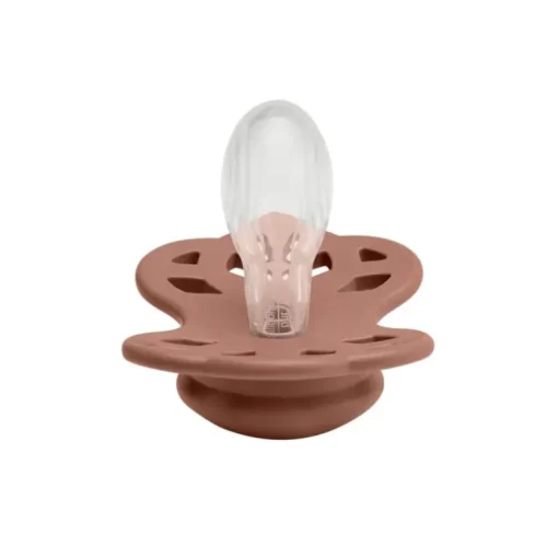 Bibs 2Pk Infinity Silikone Str.1, Blush/Woodchuck