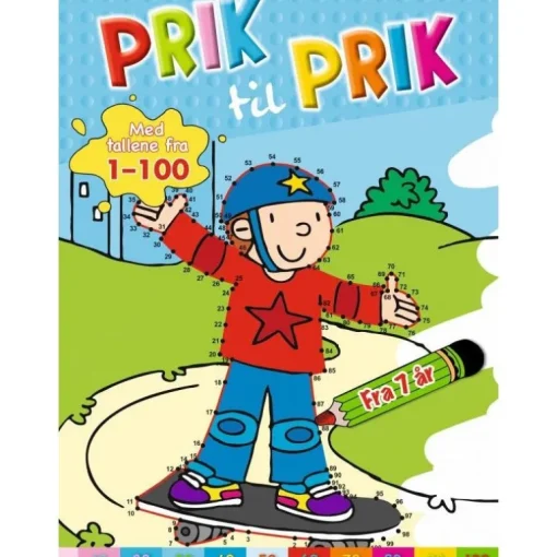 Bog Prik Til Prik Med Tallene 1-100