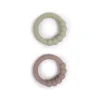 Filibabba 2Pk Silikone Bidering, Grey/Green