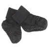 Gobabygo Bambus Non-Slip Sokker 6-12Mdr. - Dark Grey Melange