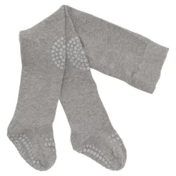 Gobabygo KravleStrømpebukser 6-12Mdr. - Grey Melange