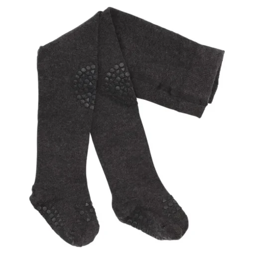 Gobabygo KravleStrømpebukser 12-18Mdr. - Dark Grey Melange