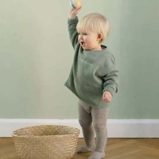 Gobabygo KravleStrømperbukser 0-6Mdr. - Sand