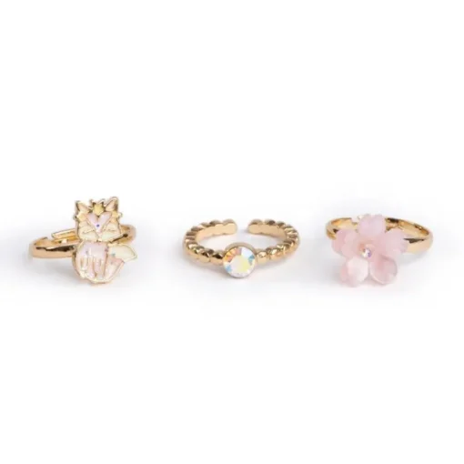 Great Pretenders 3Pk Foxy Floral Rings