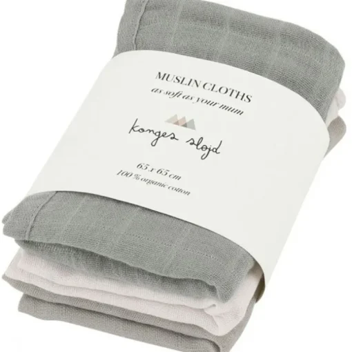 Konges Slojd 3Pk Stofbleer, Lime Stone