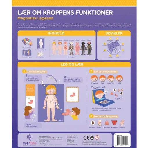 Mieredu Magnetisk Legesaet - Laer Om Kroppens Funktioner