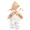 Pomea Dukketøj - Saet Med Overalls, Cannelle