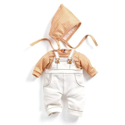 Pomea Dukketøj - Saet Med Overalls, Cannelle