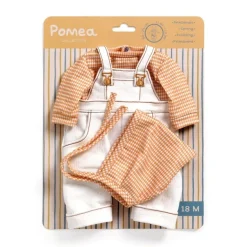 Pomea Dukketøj - Saet Med Overalls, Cannelle