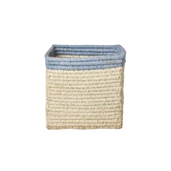 Rice Raffia Opbevaringskurv - Nature/Bla