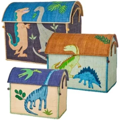Rice Raffia Stor Opbevaringshus - Dino