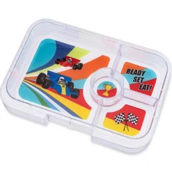 Yumbox Tapas 4 Rum, Green/Race Car