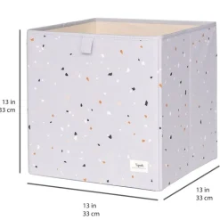 3 Sprouts Opbevaring*Opbevaringskasse, Terrazzo/Lysegra