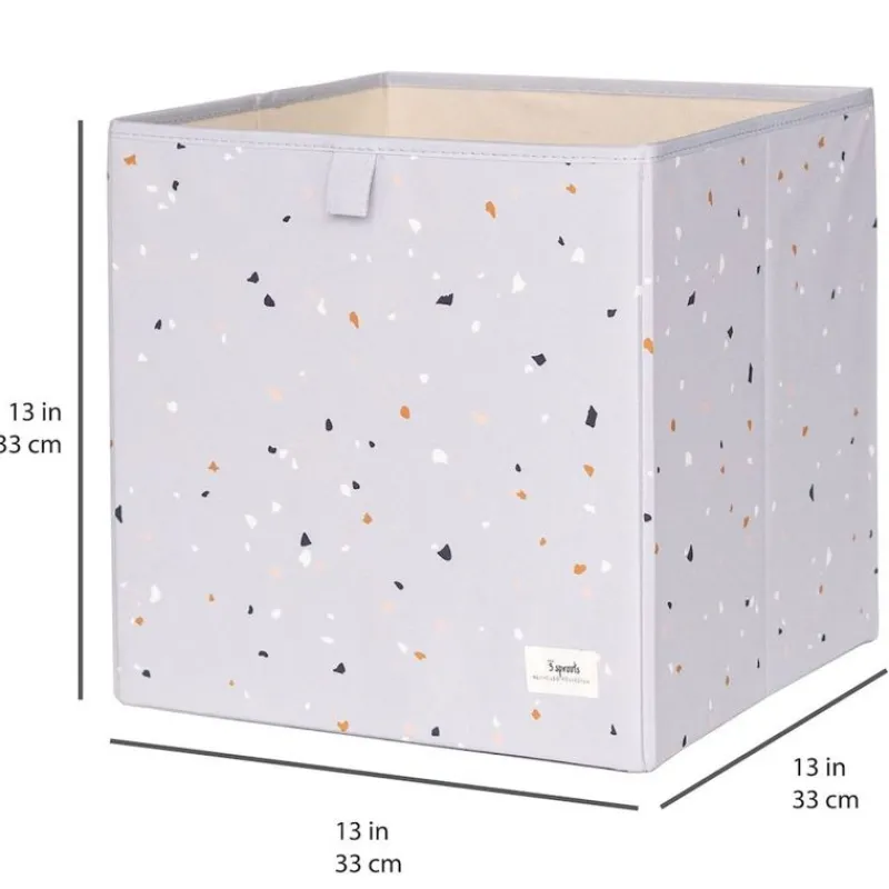 3 Sprouts Opbevaring*Opbevaringskasse, Terrazzo/Lysegra