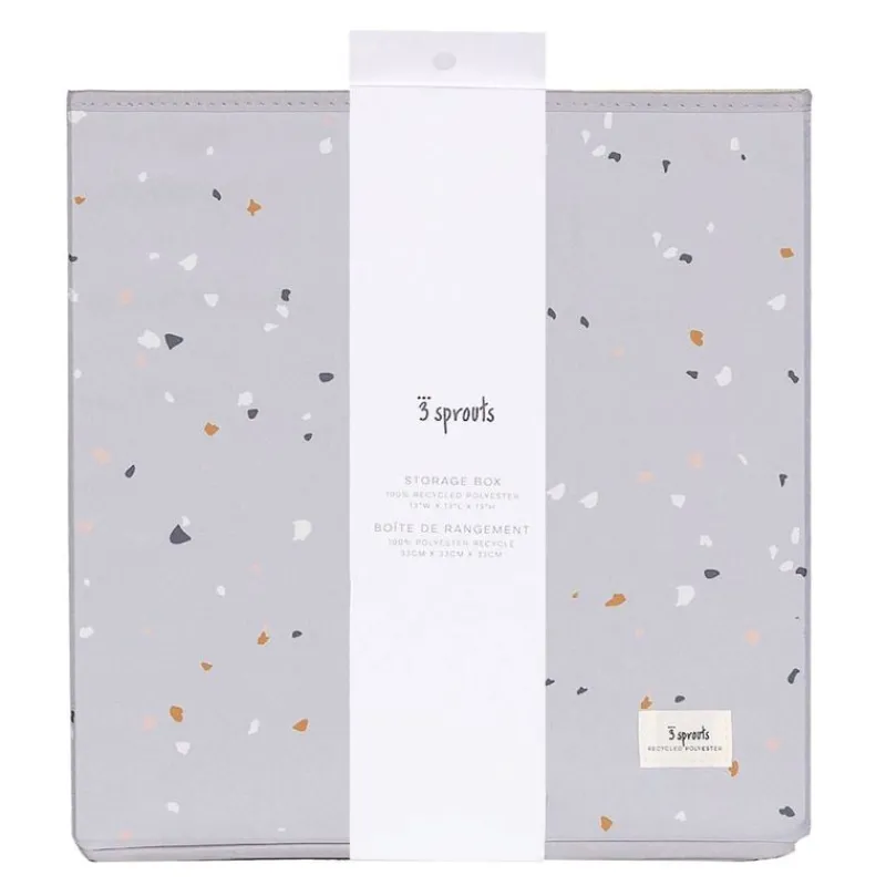 3 Sprouts Opbevaring*Opbevaringskasse, Terrazzo/Lysegra