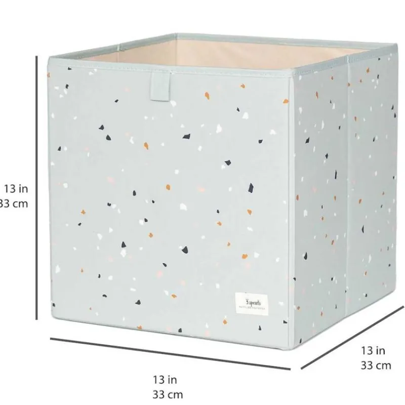 3 Sprouts Opbevaring*Opbevaringskasse, Terrazzo/Gron