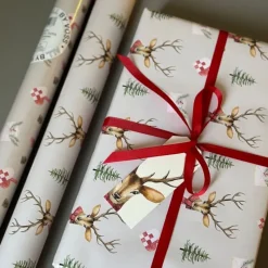 All by Voss Gavepapir Og Bånd*Gavepapir - Deer