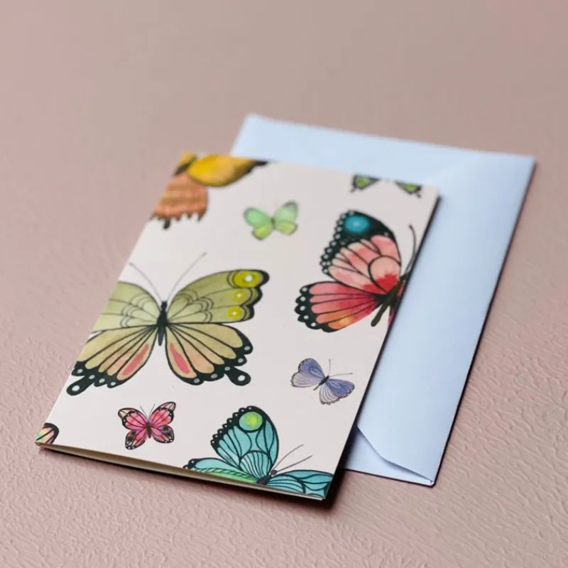 All by Voss Kort*Kort A7, Papillon Rose