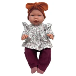 Asi Asi Dukker*Dukketøj Kort Tunika Med Flaeser - Blomster