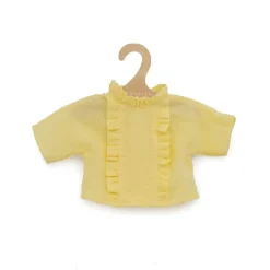 Asi Asi Dukker*Dukketøj Skjorte Med Kalvekros - Lysegul