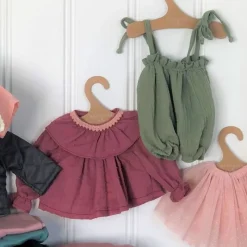 Asi Asi Dukker*Dukketøj Skjorte Med Krave - Vinrod