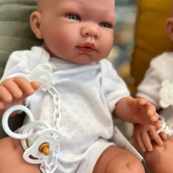 Asi Alle Dukker*Maria Med Hvid Bodystocking, 43 Cm