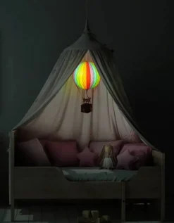 Authentic Models Lamper*Luftballon 18Cm, Rainbow - Led Lys