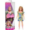 Barbie Alle Dukker*Fashionista Doll Yellow Blue Floral (Ds)