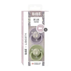 BIBS Sutter & Suttesnore*Liberty 2Pk Deluxe Silikone, Sage Mix