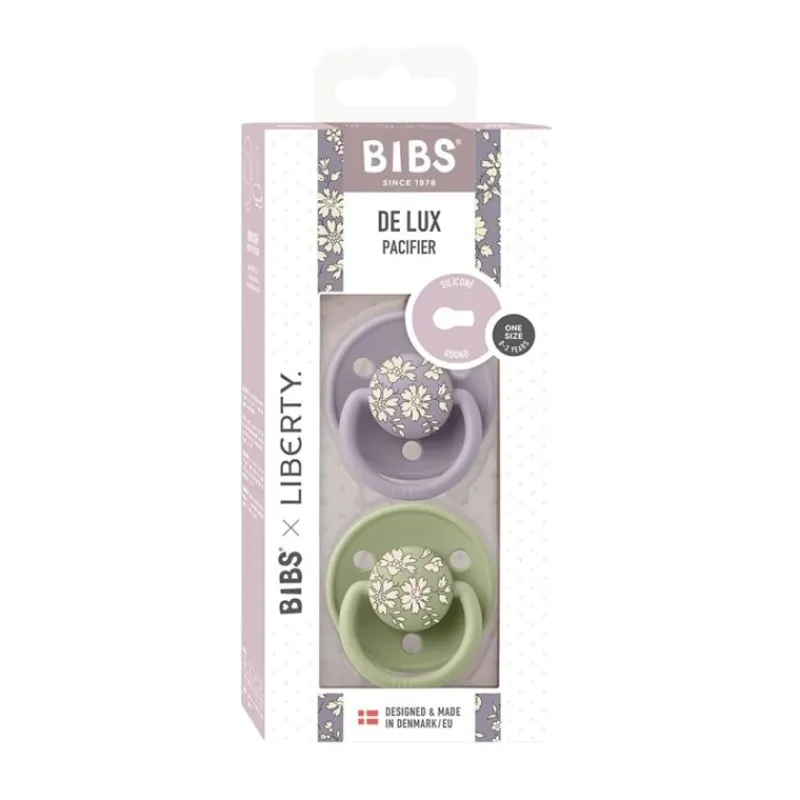 BIBS Sutter & Suttesnore*Liberty 2Pk Deluxe Silikone, Sage Mix