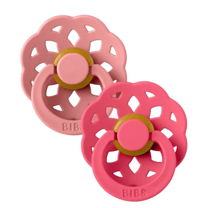 BIBS Sutter & Suttesnore*2Pk Boheme Latex Str.2, Dusty Pink/Coral