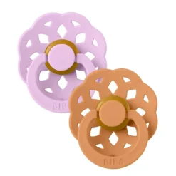 BIBS Sutter & Suttesnore*2Pk Boheme Latex Str.2, Violet Sky/Pumpkin