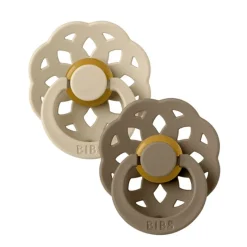 BIBS Sutter & Suttesnore*2Pk Boheme Latex Str.2, Vanilla/Dark Oak