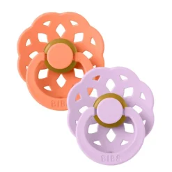 BIBS Sutter & Suttesnore*2Pk Boheme Latex Str.2, Papaya/Violet Sky