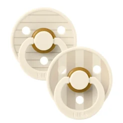 BIBS Sutter & Suttesnore*2Pk Colour Latex Str.2, Studio Pin/Ivory Vanilla Mix