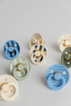 BIBS Sutter & Suttesnore*2Pk Colour Latex Str.2, Studio Pin/Ivory Vanilla Mix