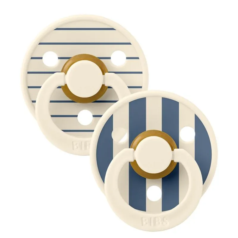 BIBS Sutter & Suttesnore*2Pk Colour Latex Str.2, Studio Pin/Steel Blue Mix