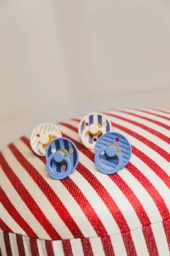 BIBS Sutter & Suttesnore*2Pk Colour Latex Str.2, Studio Pin/Steel Blue Mix