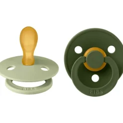 BIBS Sutter & Suttesnore*2Pk Colour Latex Symmetrisk Str.2, Sage/Hunter Green