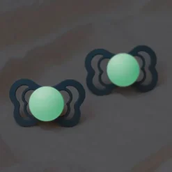 BIBS Sutter & Suttesnore*2Pk Couture Glow Silikone Str.2, Sage/Cloud