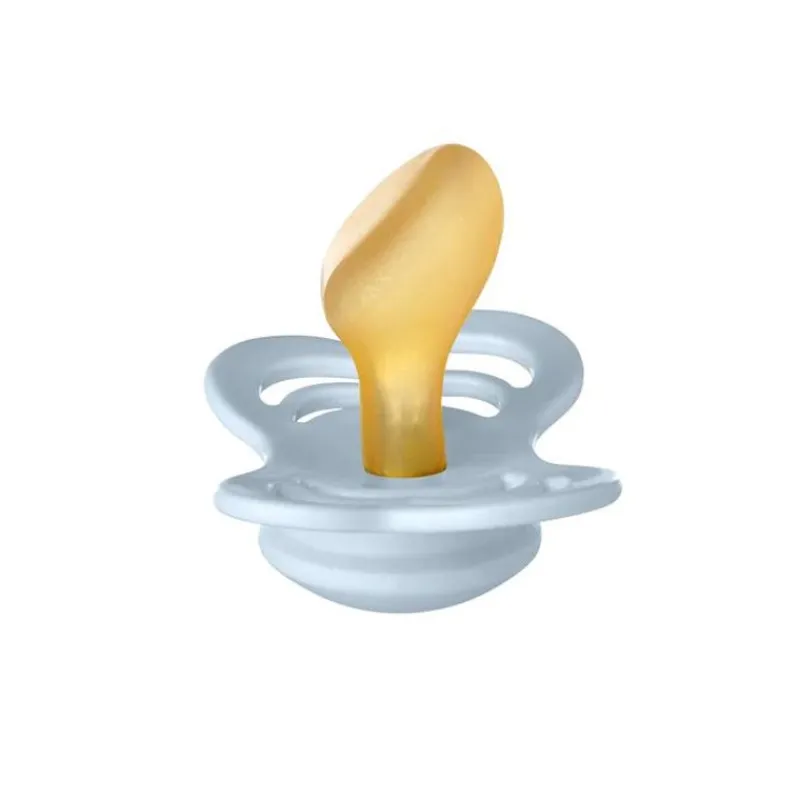 BIBS Sutter & Suttesnore*2Pk Couture Latex Str.2, Baby Blue/Iron