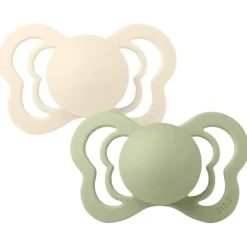 BIBS Sutter & Suttesnore*2Pk Couture Latex Str.1, Ivory/Sage