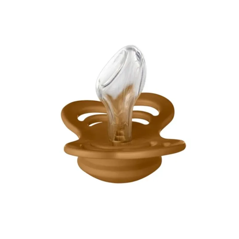 BIBS Sutter & Suttesnore*2Pk Couture Silikone Str.1, Haze/Caramel