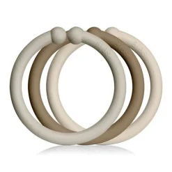 BIBS Aktivitetsstativ- Og Tæpper*12Pk Loops, Sand/Vanilla/Dark Oak